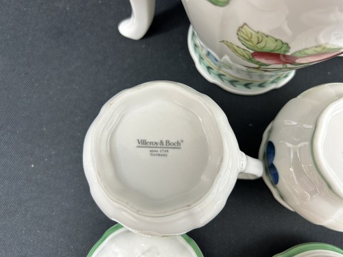 Villeroy & Boch French Garden Fleurence~Coffee Pot, Sugar Bowl and Cream Pitcher - Picture 9 of 11