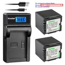 Kastar Battery LCD USB Charger for HITACHI DZ-BP21S DZ-GX20 DZ-GX20A DZ-GX20E