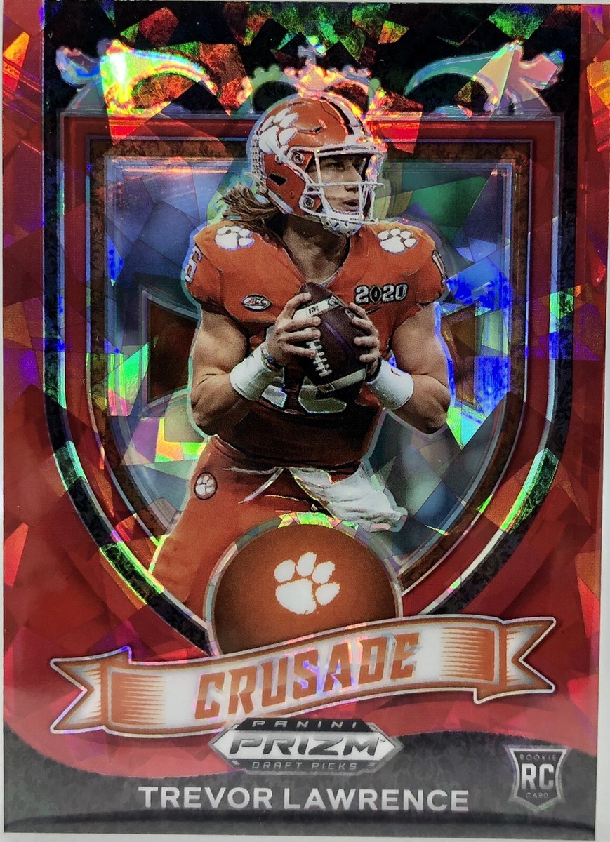 Trevor Lawrence 2021 Panini Prizm Draft Picks RED Cracked Ice