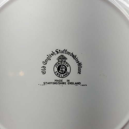 Staffordshire Longfellow House Black Colored Transferware 10" Plate England - Picture 8 of 9