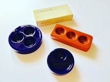 🔴 Ceramica Brambilla Design Mangiarotti 1969 set porta uovo in ceramica eggcups