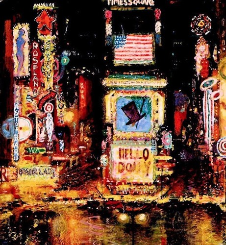 Broadway New York City 1964 American Airlines Vintage Poster Air Travel Print - Picture 2 of 4
