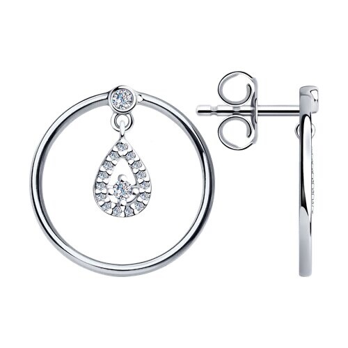 Ohrringe Ohrstecker Silber Zirkon Ohrschmuck Damenschmuck Echtschmuck-image