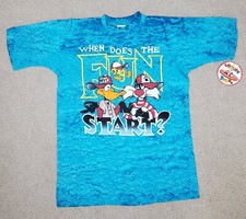 Vintage Looney Tunes 1997 Sz M Baseball Graphic T-Shirt RARE Deadstock