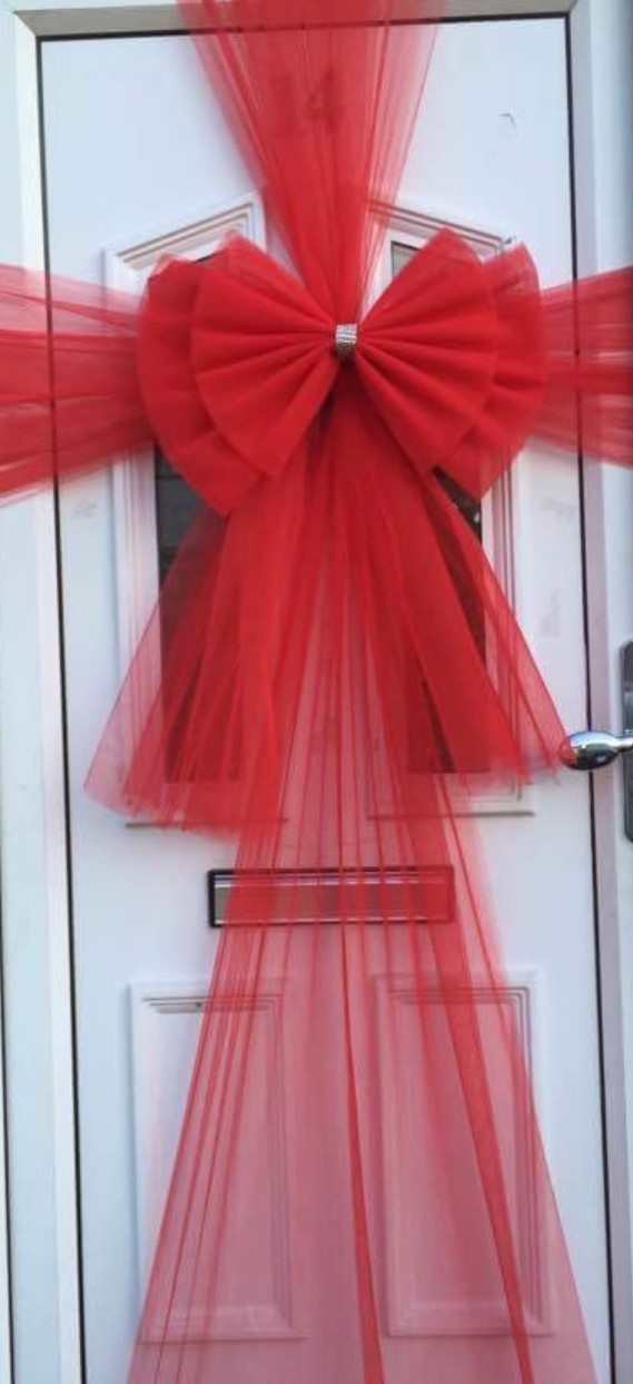 Luxury Door Double Bow Bows, and Garage Deluxe Christmas Decoration eBay