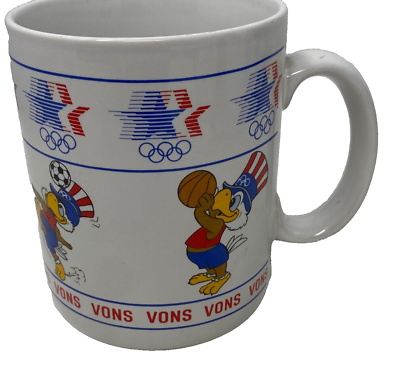 Vintage Sam The Olympic Eagle Vons Coffee Mug 1982 1984 Olympics