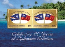 Marshall Islands 2018 - Diplomacy - Souvenir Stamp Sheet - Scott #1216 - MNH