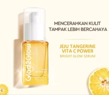 17ml GLAD2GLOW Vitamin C Serum Jeju Tangerine Vita C Power Bright Glow Serum