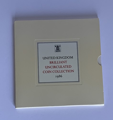 1986 UK Brilliant Uncirculated 8 Coin Mint Set Collection Royal Mint - Picture 4 of 4