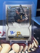 2023 1st Bowman Chrome Auto Braylon Bishop Pirates #CPA-BB