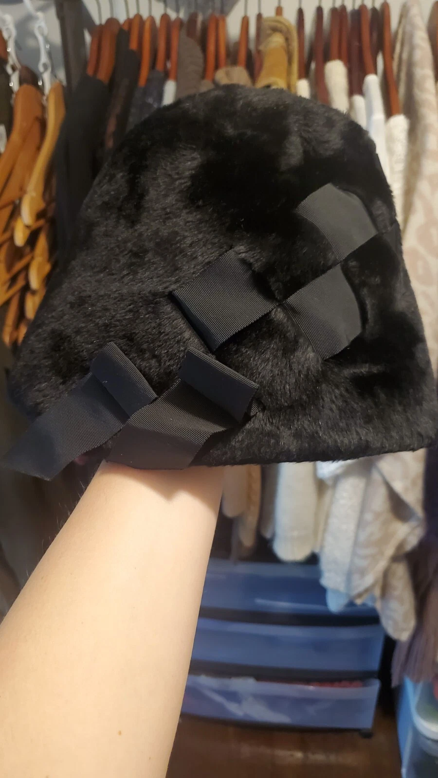 Chapeau seau saucy fourrure Miss DIOR par Christian Dior vintage années 60 parfait état...