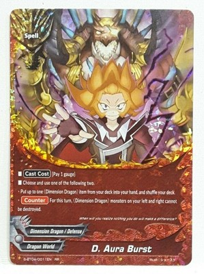 Bushiroad Future Card Buddyfight D. Aura Burst S-BT04/0011EN RR 