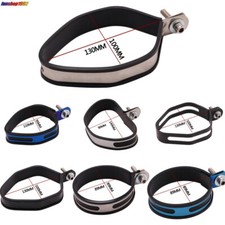 Motorcycle Exhaust Clamp Strap Mount Bracket Muffler Silencer Can Hanger Hanging