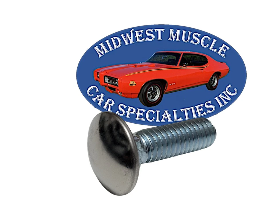 3/8-16x1-1/4" Stainless Capped Round Head Front Rear Bumper Bolts For Chrysler J - Image 4 of 4