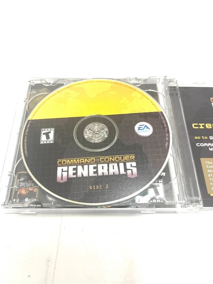 COMMAND & CONQUER: GENERALS PC Game 2003 Original RTS Military w/ CD Key - Image 3 of 4