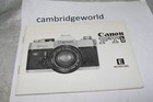 Canon Ftb Camera New Instruction Manual Guide Book Original German