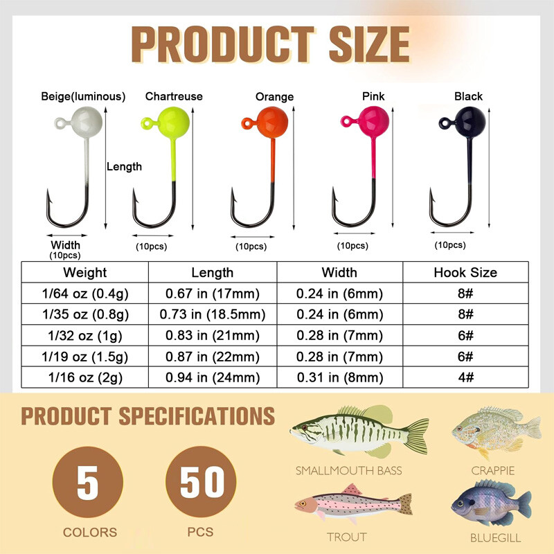 best hook size for crappie fishing Hooks Freshwater - Trout - - Bluegill - Bass - Panfish - Walleye - Perch Fishing Hook Sizes