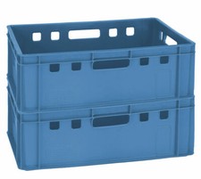 2 Stapelboxen TeilekisteLagerbehälter E1 60x40x20 cm Blau NEU Gastlando