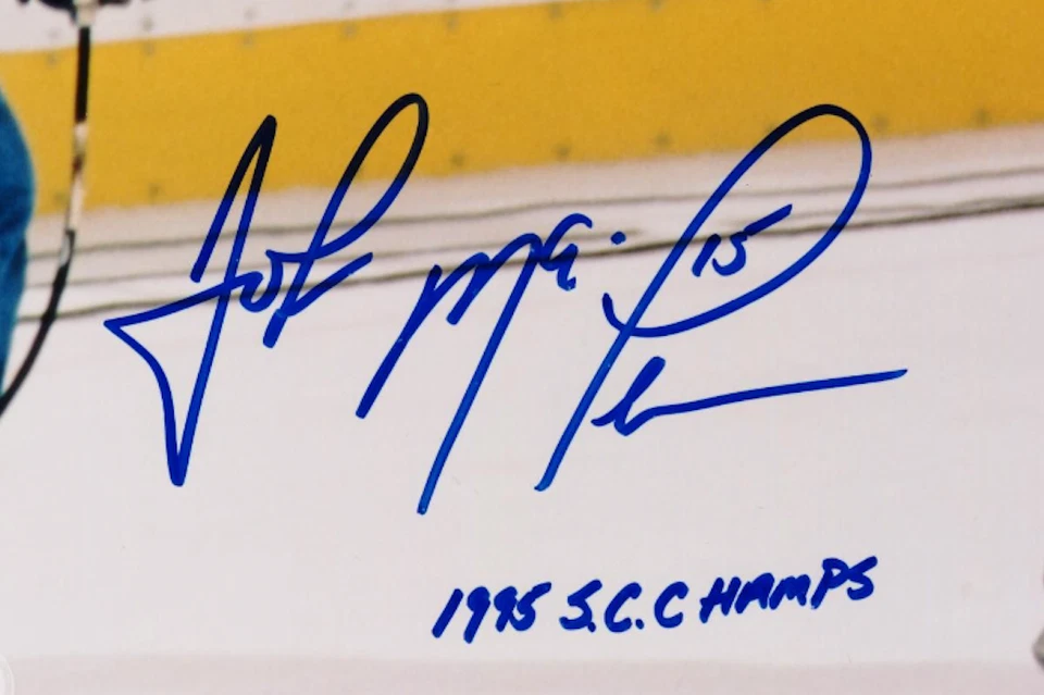 Foto autografiada firmada por John MacLean de los New Jersey Devils 16x20 AMCo certificado de autenticidad 22556 Foto 2 de 2