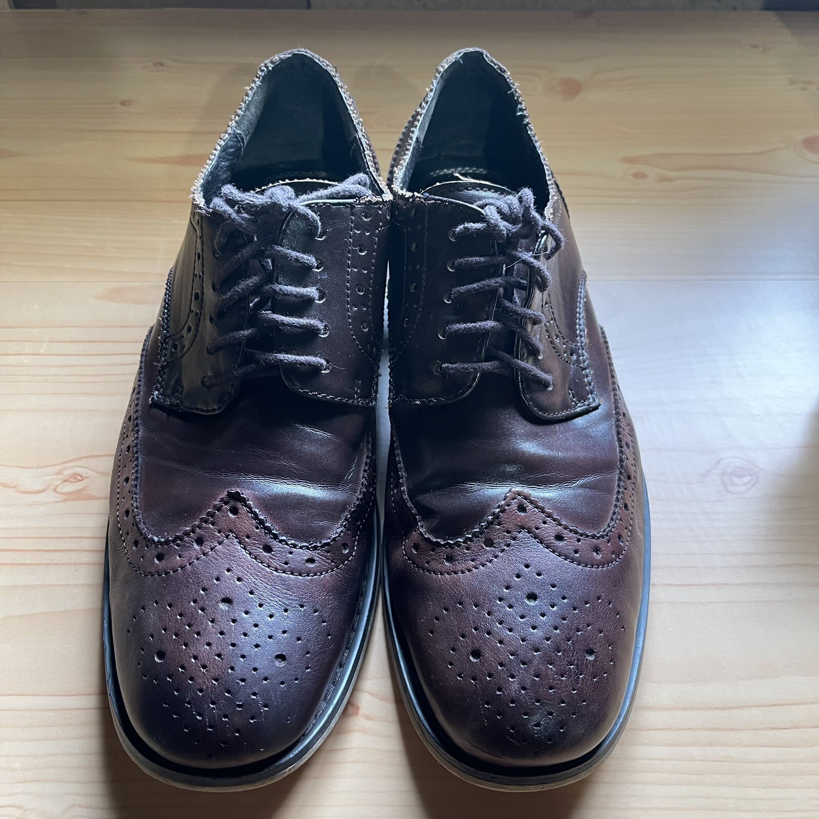 SAOLA Scarpa elegante uomo Robert David stringata pelle marrone taglia 9 9 5 usata