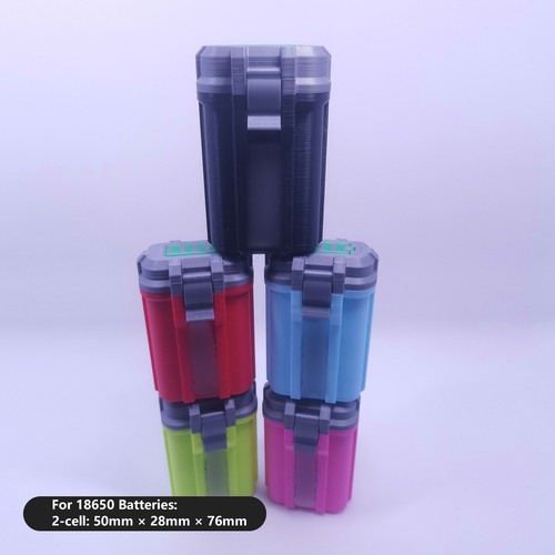 Multicolor Tactical Battery Storage Box Holder for 18650/21700 Battery Organiz1v - Picture 7 of 26