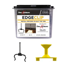 CAMO Edge Clip 1.75" Black Hidden Deck Fastener 50 Square feet (90 -Pack)