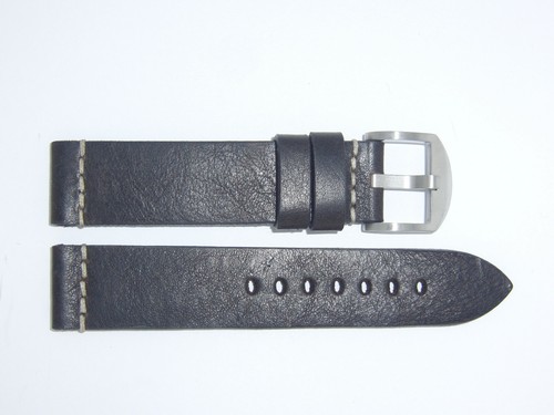 RIOS1931 Genuine Vintage Cow Leather Watch Band Strap 20 mm Mocha "Birmingham"