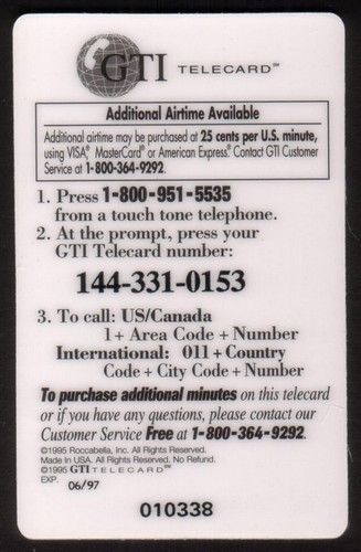 $10. Tarjeta telefónica Ringo Starr - Yellow Submarine (Third All Starr Band World Tour) - Imagen 2 de 2
