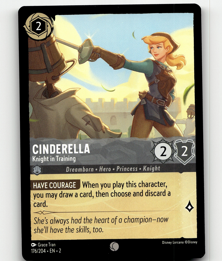 lorcana knight cards - Shimmering Skies - Grumpy you may draw a card Snow White - Fair-Hearted -
