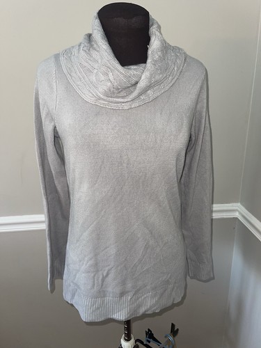 Requirements Gray Turtleneck Sweater Womens Sz S Soft Career