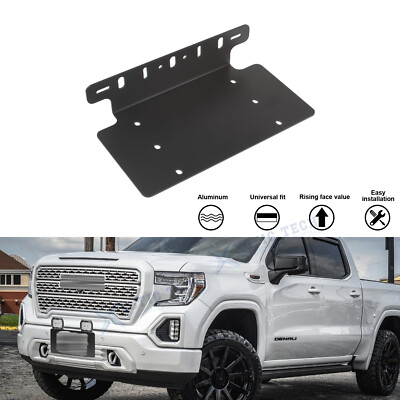 RST Carbon Fiber License Plate Frame For Silverado 1500, Tahoe, Yukon - Stainless Steel Holder