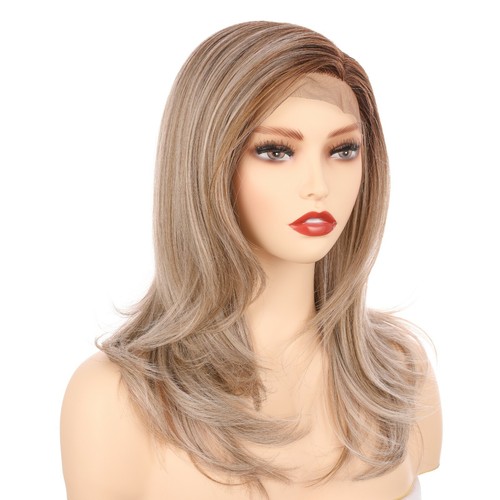 Onedor 18" Premium Japanese 130% Density Straight Lace Front Side Part Long Wigs - 第 66/98 張圖片