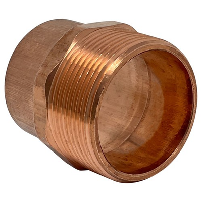 #ad 1 1 2quot; Threaded Male Adapter MIP x C Sweat COPPER PIPE PRESSURE FITTING $19.99