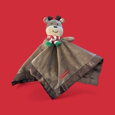 Carter's Reindeer Lovey Xmas My First Christmas Security Rattle Brown NWOT-