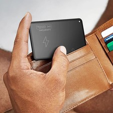 Ultra-Thin Wallet Tracker Card, wireless charging, works with Apple Find My
