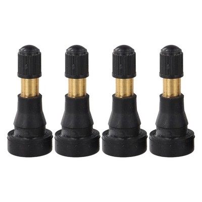 Brand New Tire Valve Stem Wheel Valve Tubeless 45 X 18.5mm Black + Gold