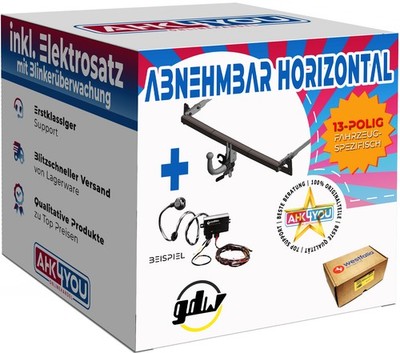 GDW AHK für Mazda CX-5 II 17-21 hori. abnehmbar + 13-pol WESTFALIA ES SPEZ
