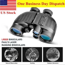 1500m Marine Binoculars with Rangefinder and Compass 8x40 IP65 UHD Field View 8°
