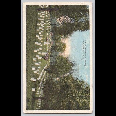 Antique Postcard View of National Cemetery Chattanooga Tenn 1913