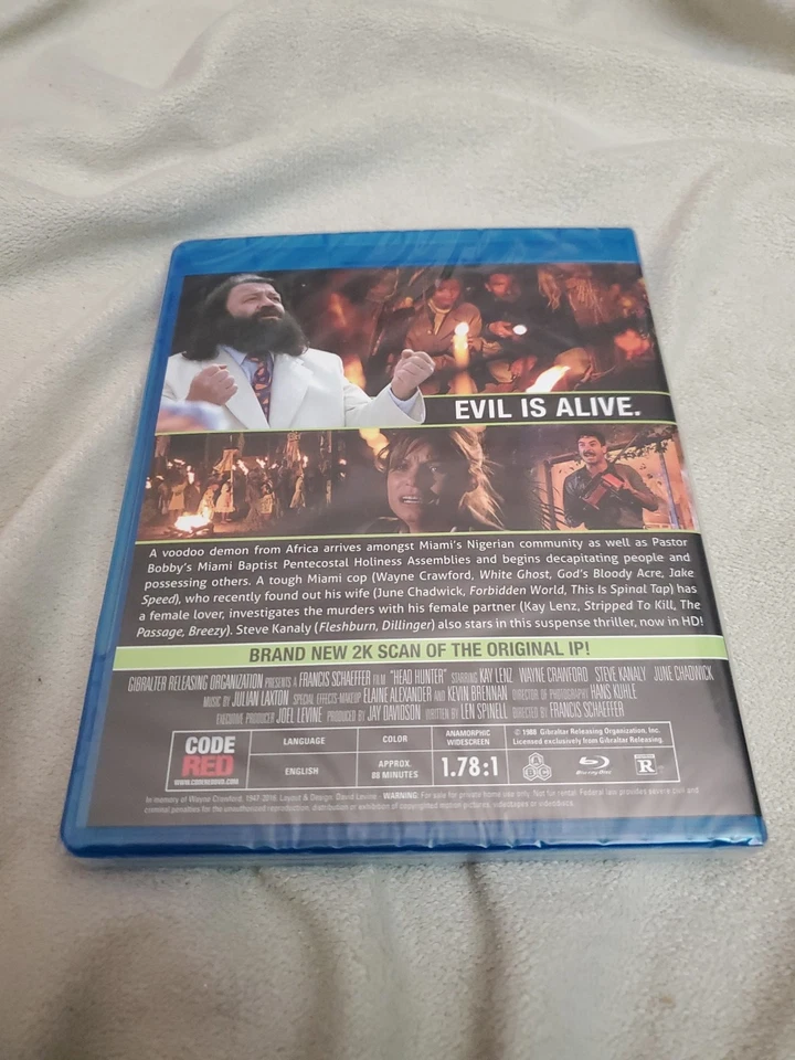 HEAD HUNTER - BLU RAY - Code Red - Horror - OOP - NEW SEALED - Image 2 of 2