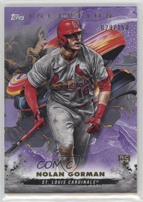 2023 Topps Inception Purple 29/150 Nolan Gorman #91 Rookie RC 18lj