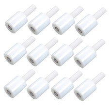 12 Rolls 5" in. x 1000FT 80 Gauge Stretch Shrink Film Hand Wrap with Handle