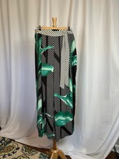 NWT WOMEN'S JEALOUS TOMATO PILAZZO BOLD PRINT PANTS - SIZE LARGE