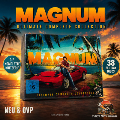   MAGNUM   ULTIMATE COMPLETE COLLECTION   | 38 Bluray-NEU OVP | OOP RAR - BOX