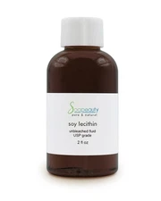 Soy Lecithin Unbleached Liquid 100% Natural & Pure Emulsifier 2 fl oz
