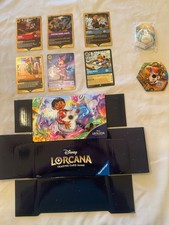 Disney Lorcana Hyperia City Set 14 Promos 6 deck box, lore ctr, stickers
