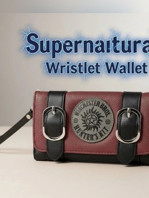 SUPERNATURAL Vegan Leather ''Join The Hunt'' Wristlet Wallet- Winchester Brothers