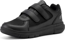 FitVille Diabetic Shoes for Men Extra Wide Width, Mens Black 