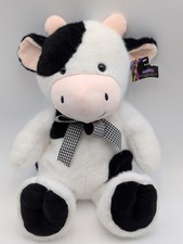 Hobby Lobby White Black Cow Plush 15 Inch Stuffed Animal Toy