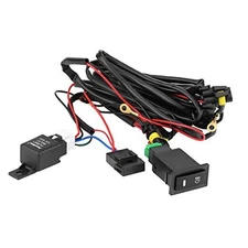 Fog Light Wiring Harness Socket Wire Connector with 40A Relay & ON/Off Switch 